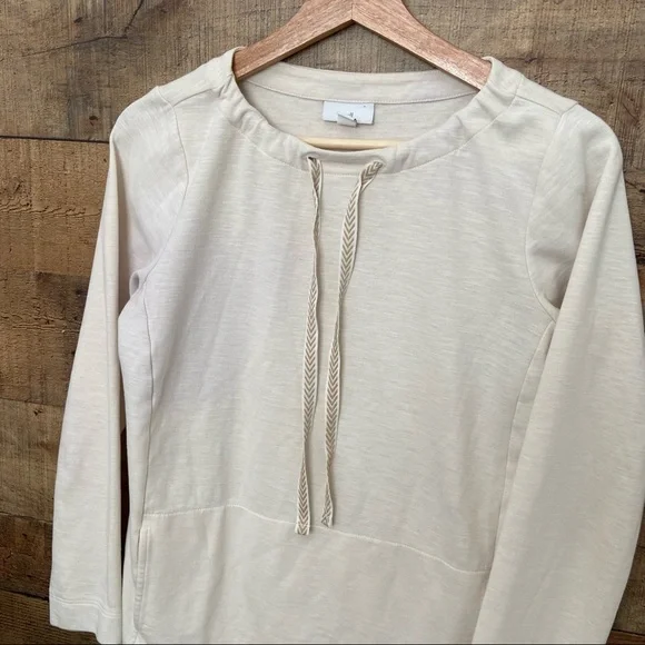 J JILL Soft Lightweight PULLOVER, Kangaroo Pocket in Front - Picture 6 of 12